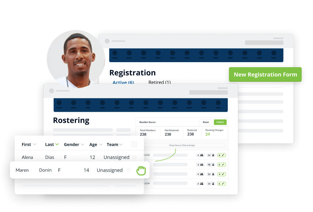 TeamSnap's #1 clubs and leagues registration feature