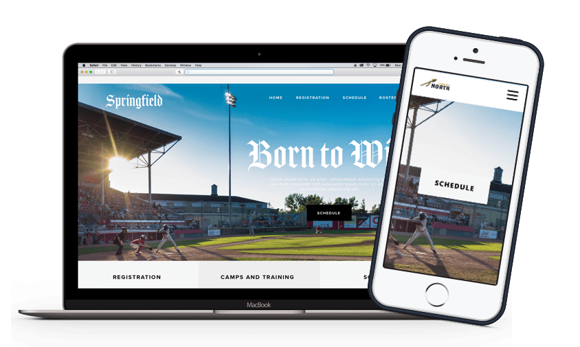 TeamSnap Club & League baseball organization app product