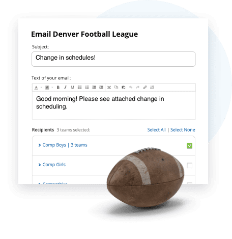 TeamSnap Club & League football communication tools are next level
