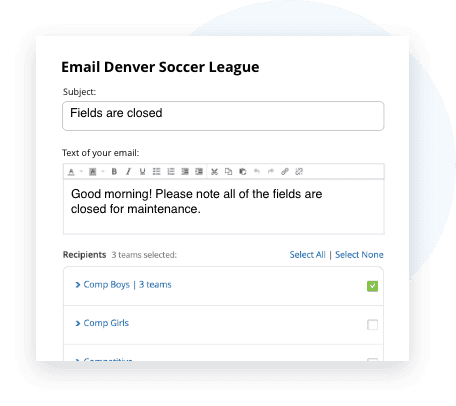 TeamSnap Club & League soccer communication tools are next level
