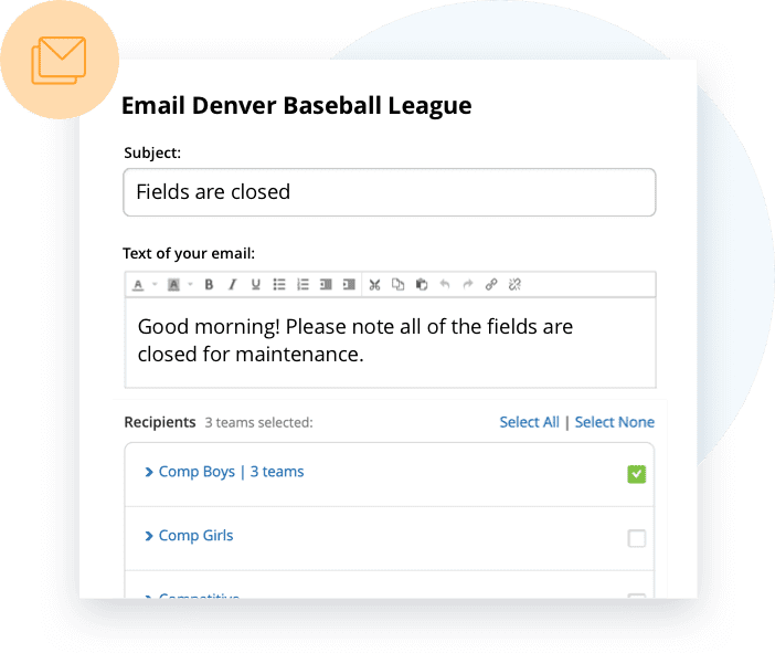 TeamSnap Club & League softball communication tools are next level