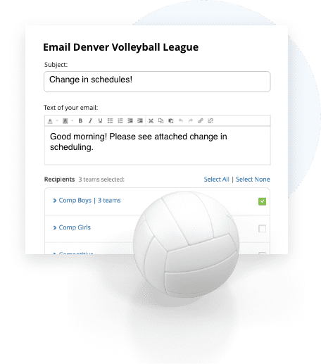 TeamSnap Club & League volleyball communication tools are next level