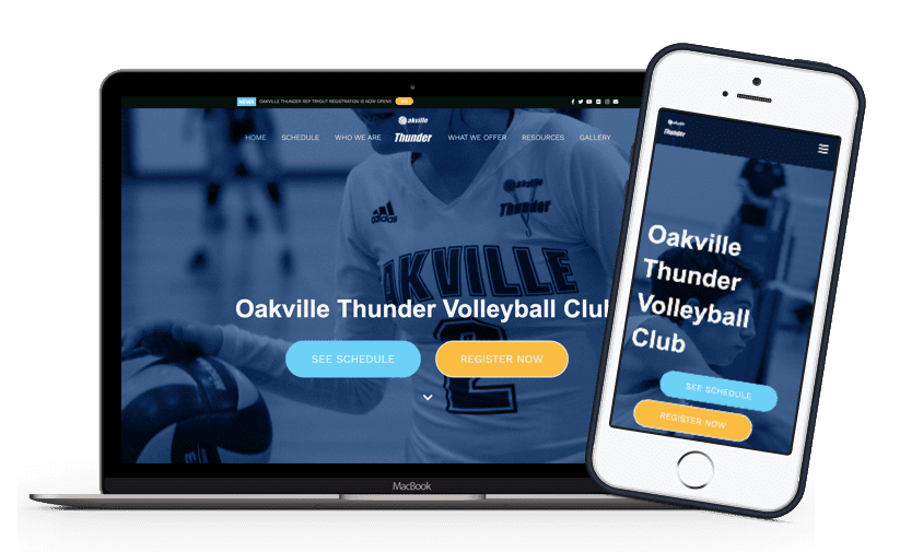 TeamSnap Club & League volleyball organization app product